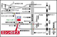 ミシンのオズ大野城店　マップ